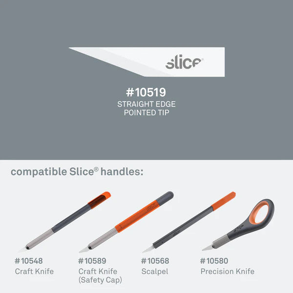 Slice Craft Blades (Straight Edge, Pointed Tip) - Compatibility Slice Craft Blades (Straight Edge, Pointed Tip) - Compatibility